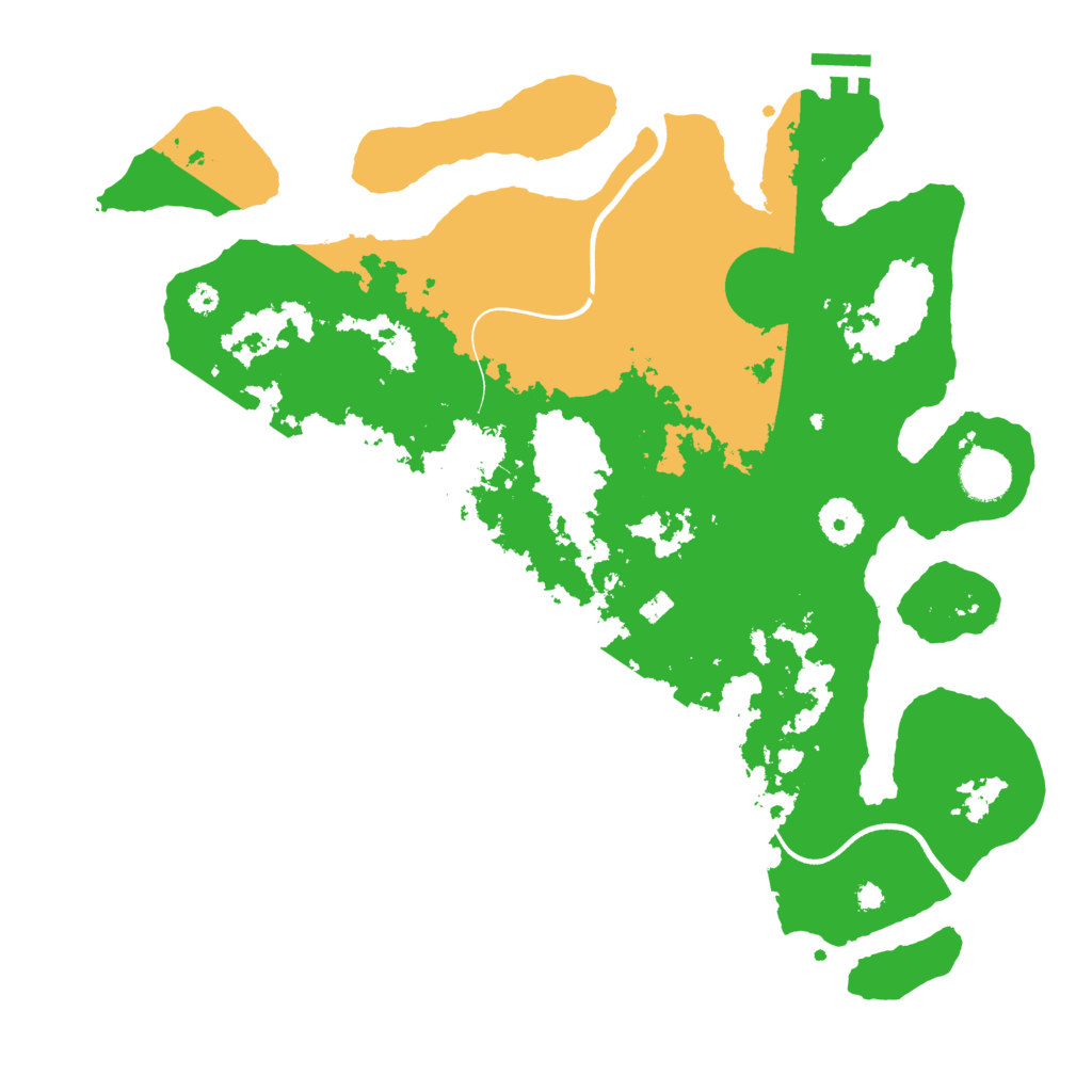 Biome Rust Map: Procedural Map, Size: 3700, Seed: 275213
