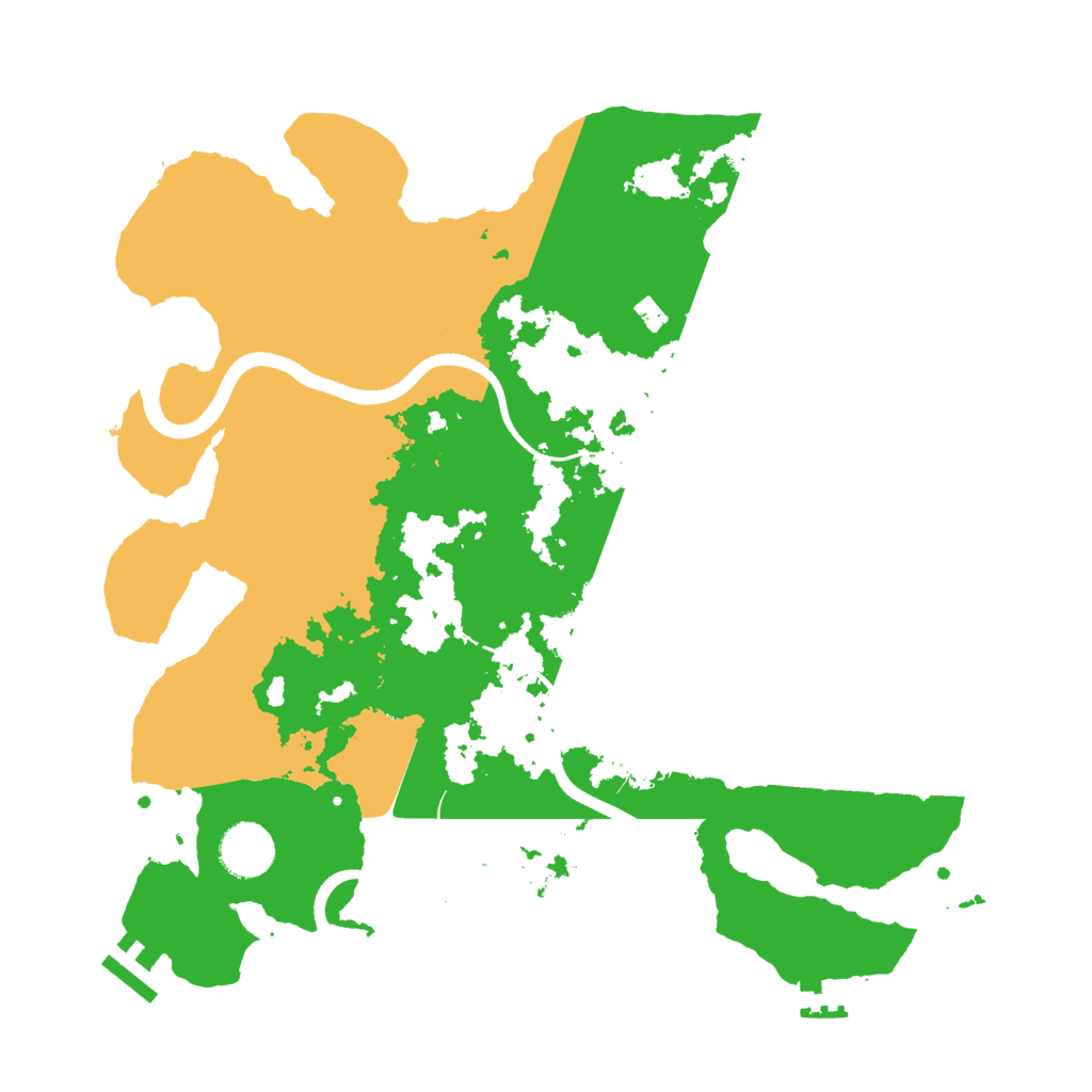 Biome Rust Map: Procedural Map, Size: 3500, Seed: 4818841
