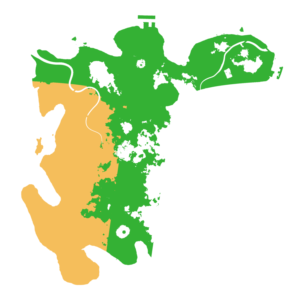 Biome Rust Map: Procedural Map, Size: 3500, Seed: 61895972