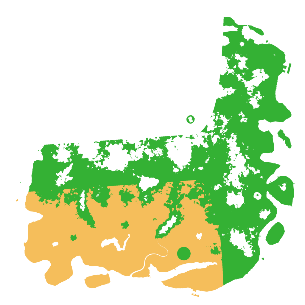 Biome Rust Map: Procedural Map, Size: 6000, Seed: 67917626