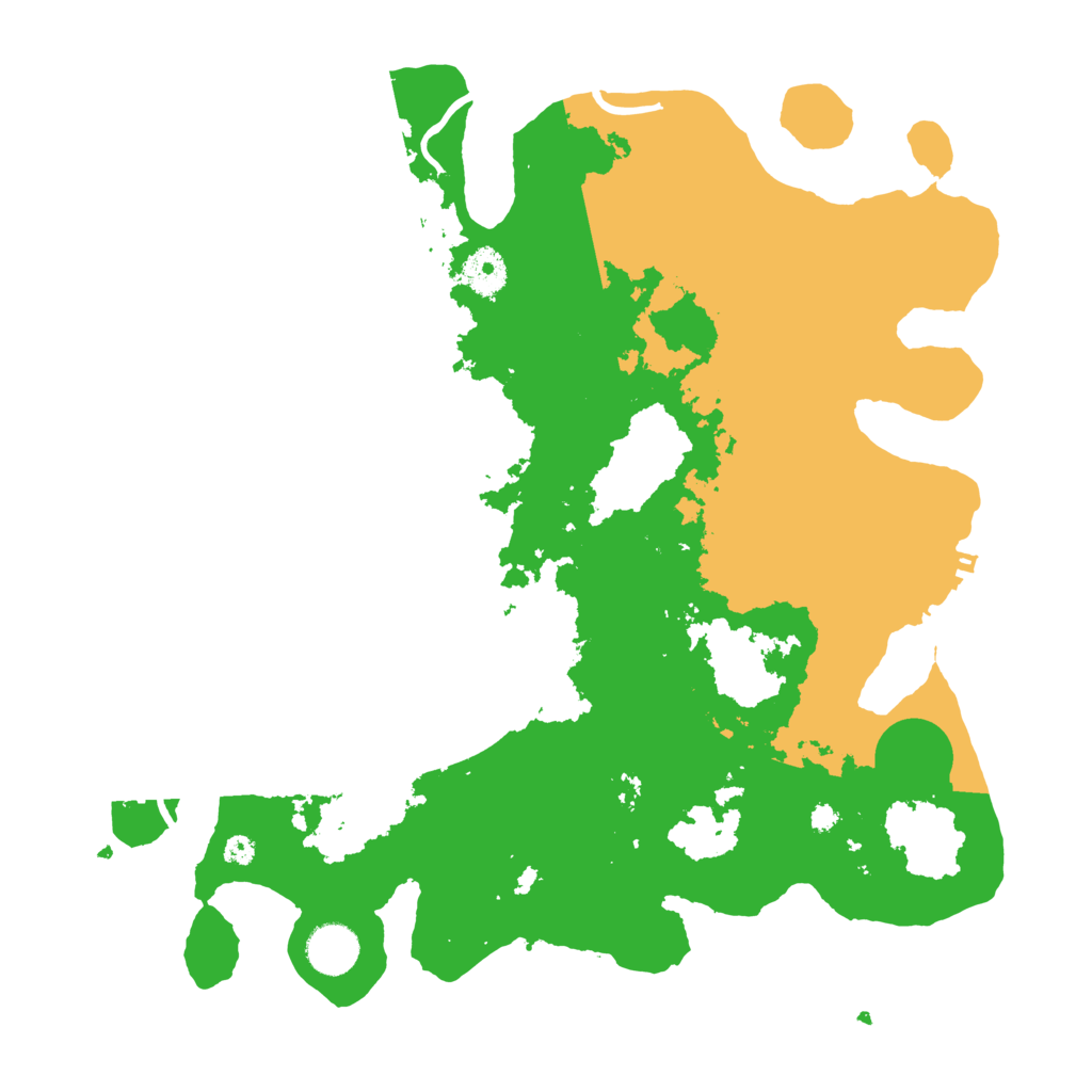 Biome Rust Map: Procedural Map, Size: 3700, Seed: 345