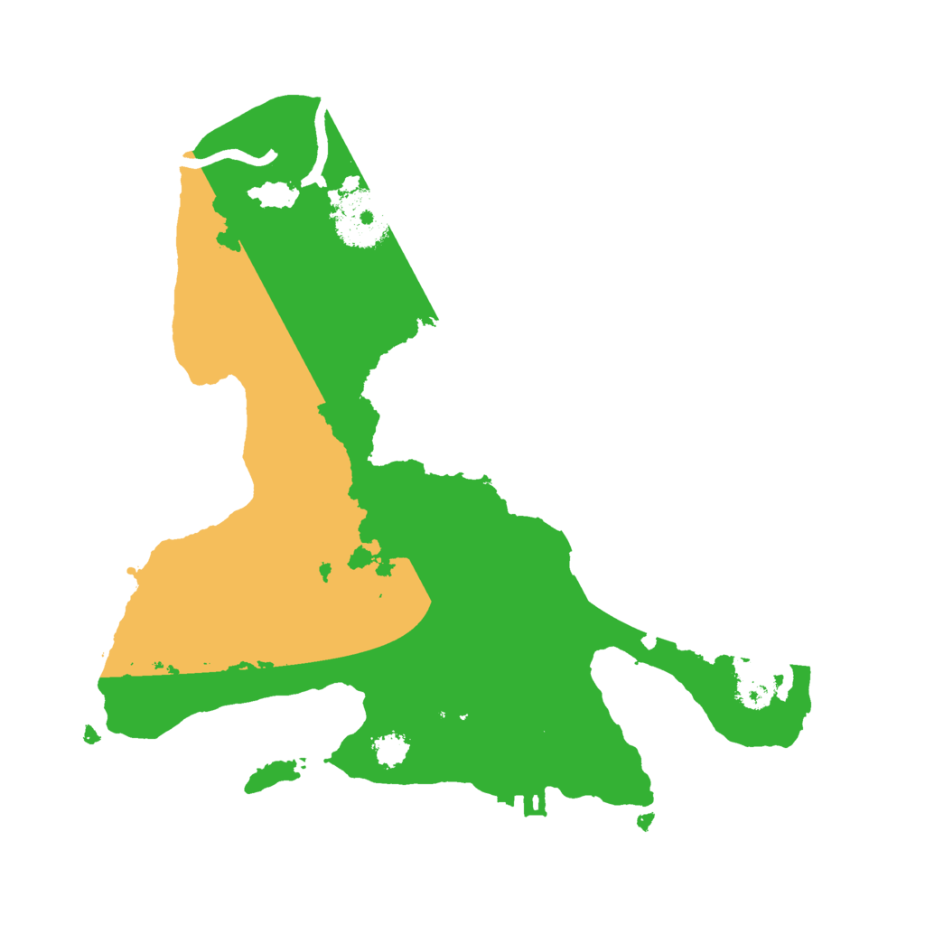 Biome Rust Map: Procedural Map, Size: 2500, Seed: 7103