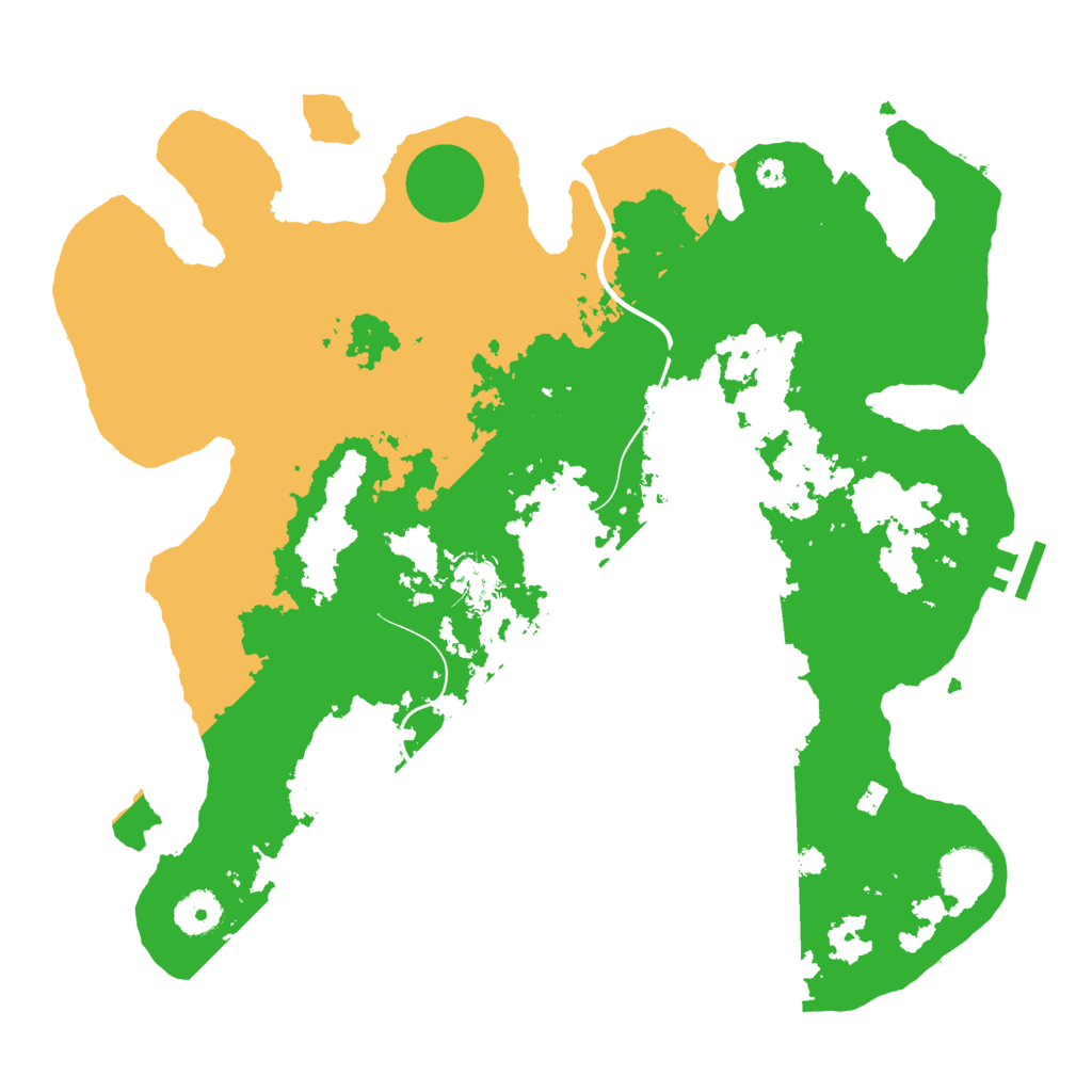 Biome Rust Map: Procedural Map, Size: 3700, Seed: 47293172