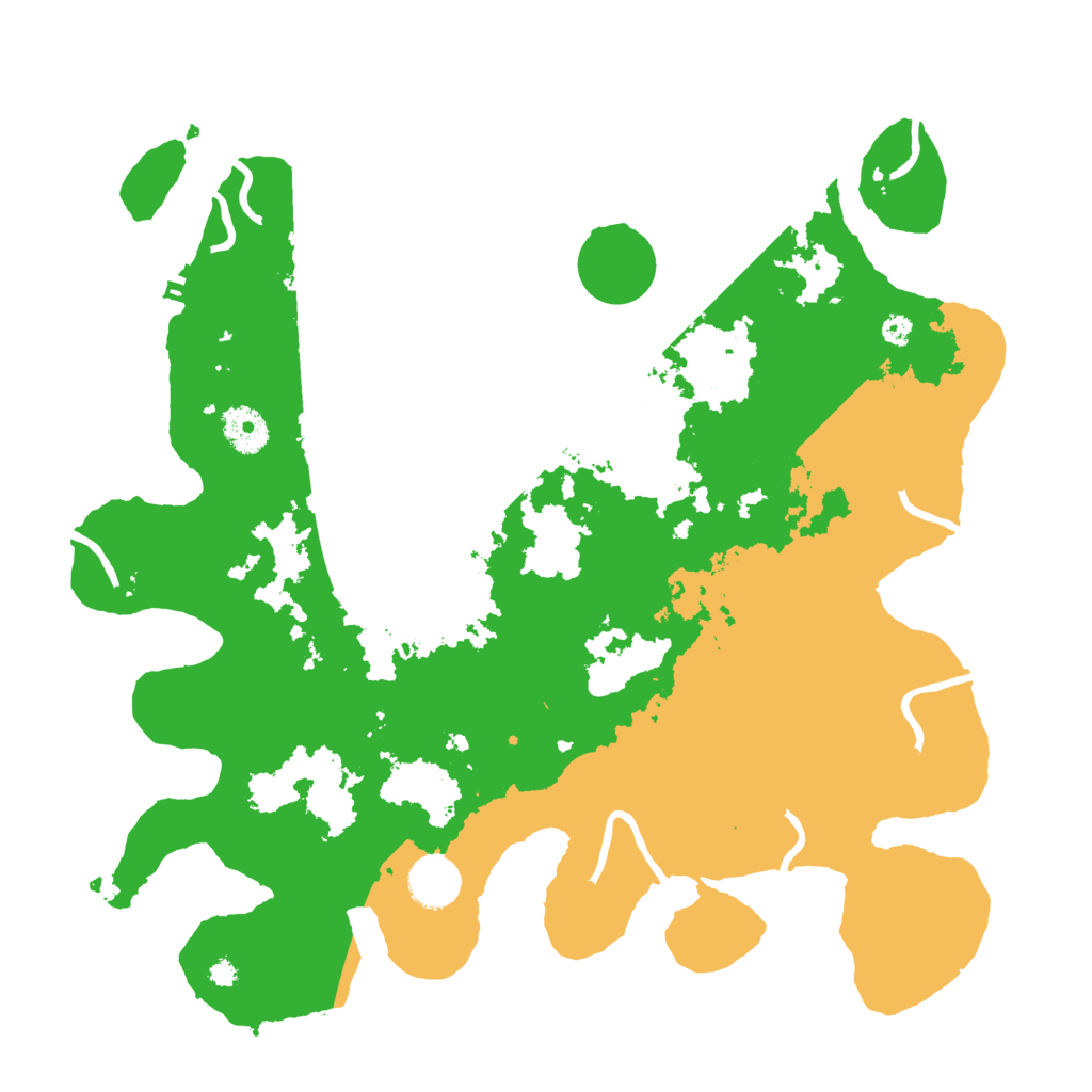 Biome Rust Map: Procedural Map, Size: 3700, Seed: 590850233