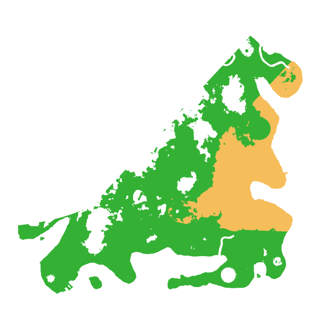 Biome Rust Map: Procedural Map, Size: 3700, Seed: 36725213