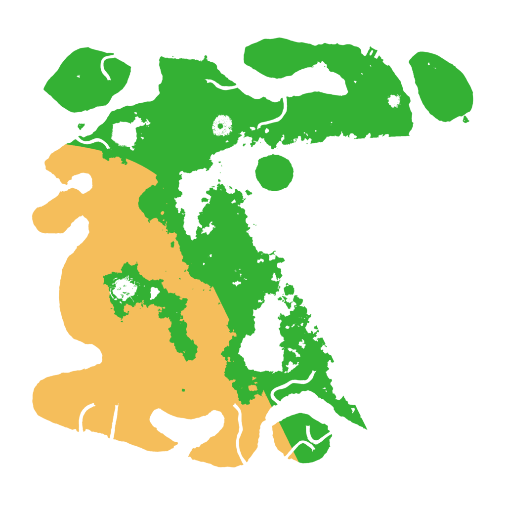 Biome Rust Map: Procedural Map, Size: 3700, Seed: 1667694213