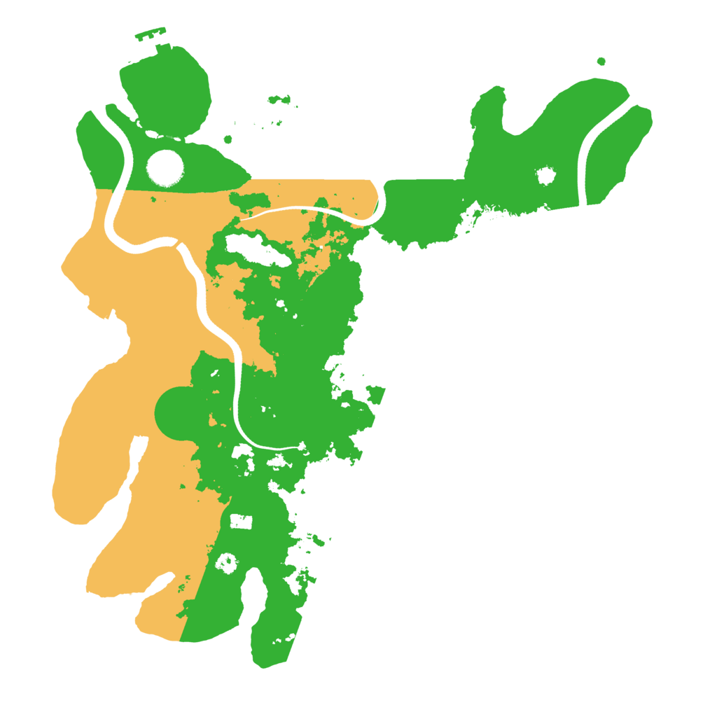 Biome Rust Map: Procedural Map, Size: 3500, Seed: 107254314