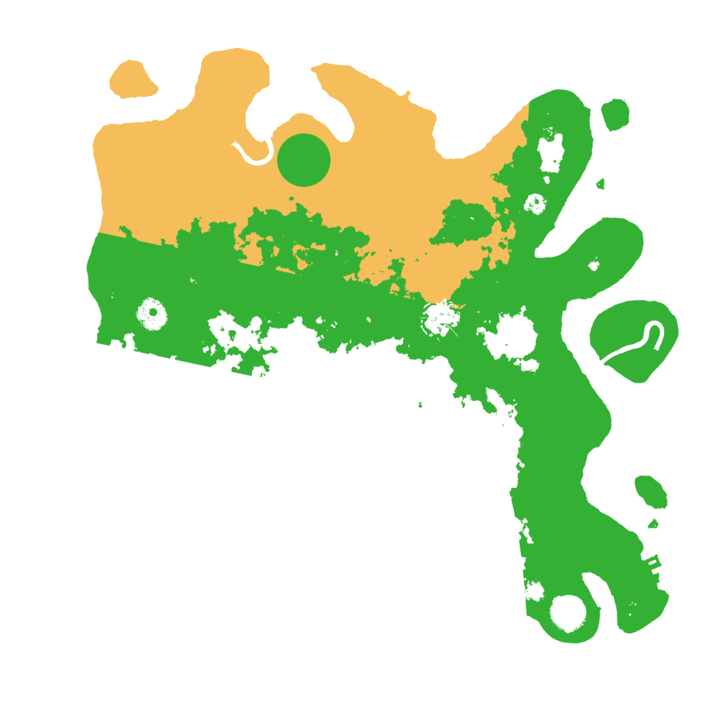 Biome Rust Map: Procedural Map, Size: 3599, Seed: 14256