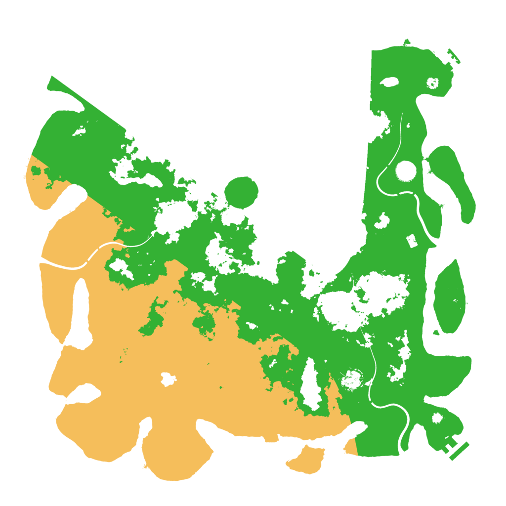Biome Rust Map: Procedural Map, Size: 4300, Seed: 553154793