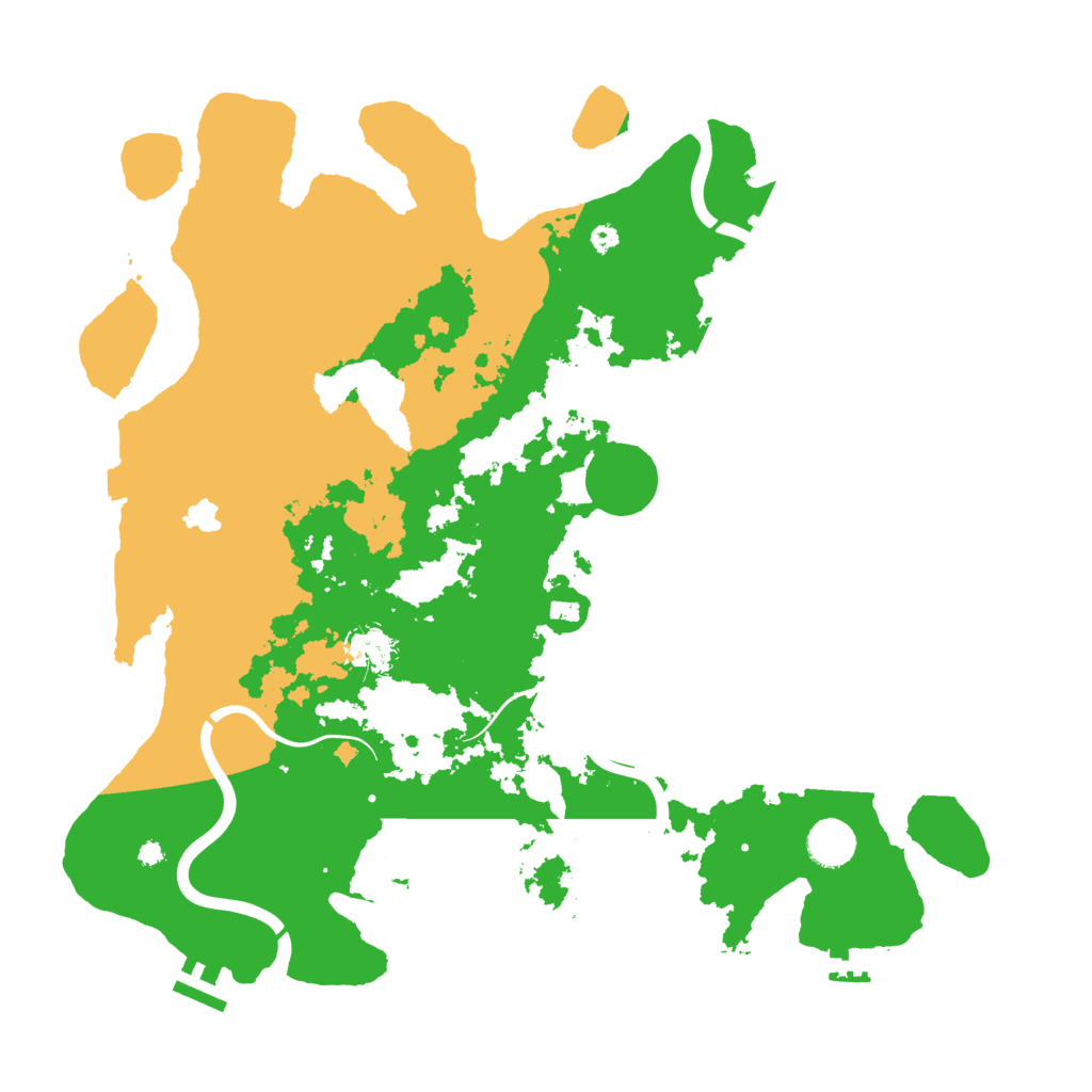Biome Rust Map: Procedural Map, Size: 4000, Seed: 524288