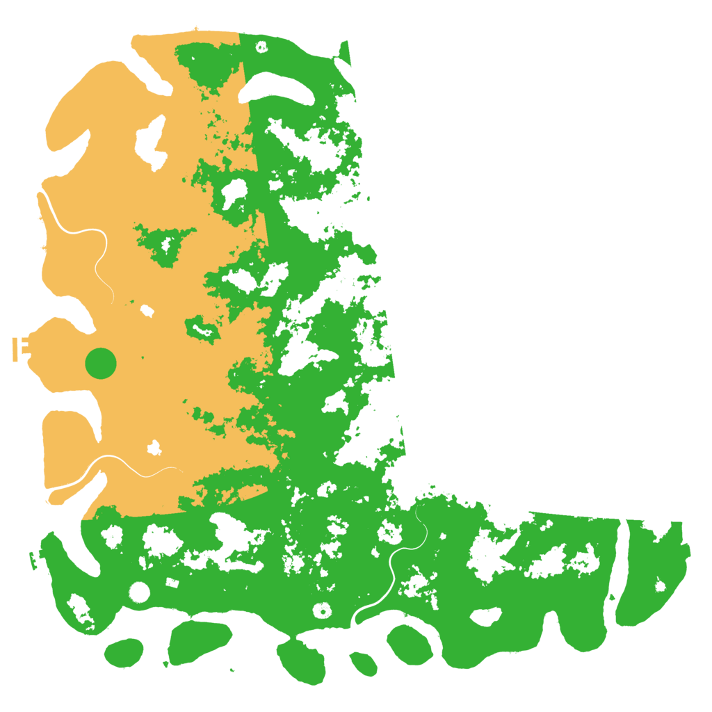Biome Rust Map: Procedural Map, Size: 6000, Seed: 1361445304