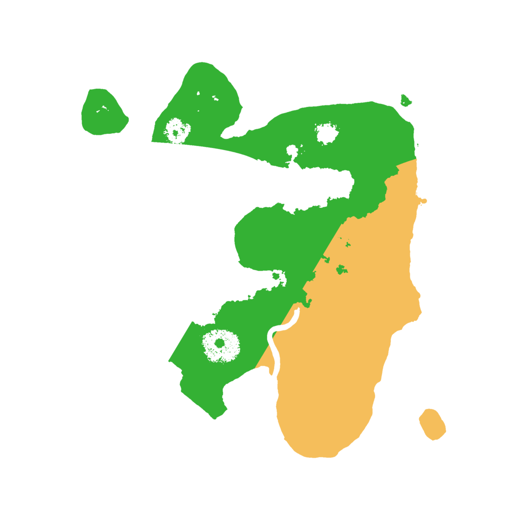 Biome Rust Map: Procedural Map, Size: 2200, Seed: 91