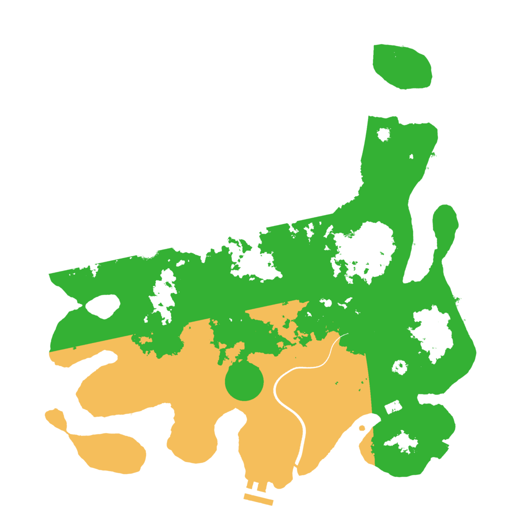Biome Rust Map: Procedural Map, Size: 3500, Seed: 572662879