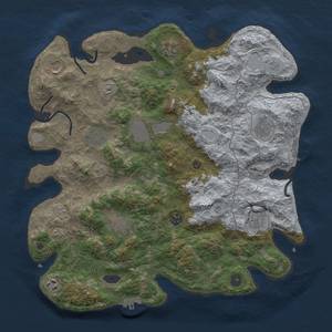 Thumbnail Rust Map: Procedural Map, Size: 4000, Seed: 5785, 19 Monuments