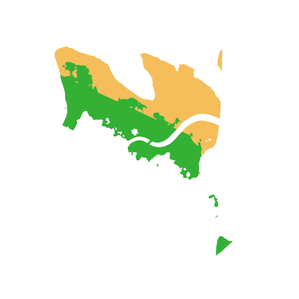 Biome Rust Map: Procedural Map, Size: 2200, Seed: 43791