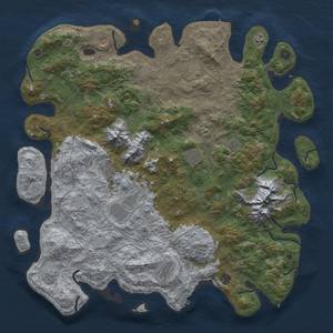 Thumbnail Rust Map: Procedural Map, Size: 5000, Seed: 1335876561, 20 Monuments