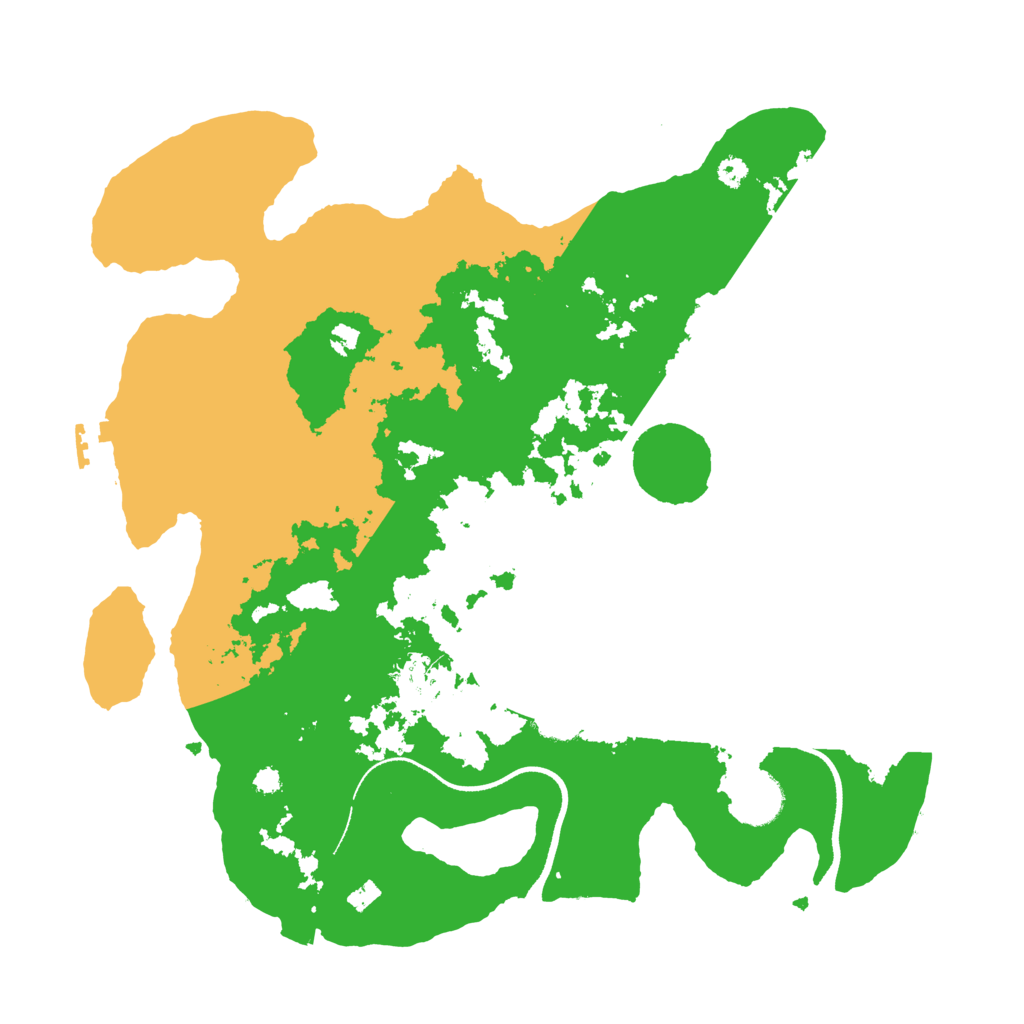 Biome Rust Map: Procedural Map, Size: 3500, Seed: 886679453