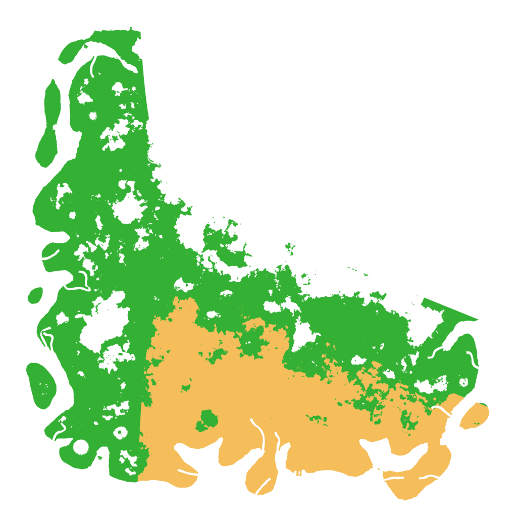Biome Rust Map: Procedural Map, Size: 6000, Seed: 192838666