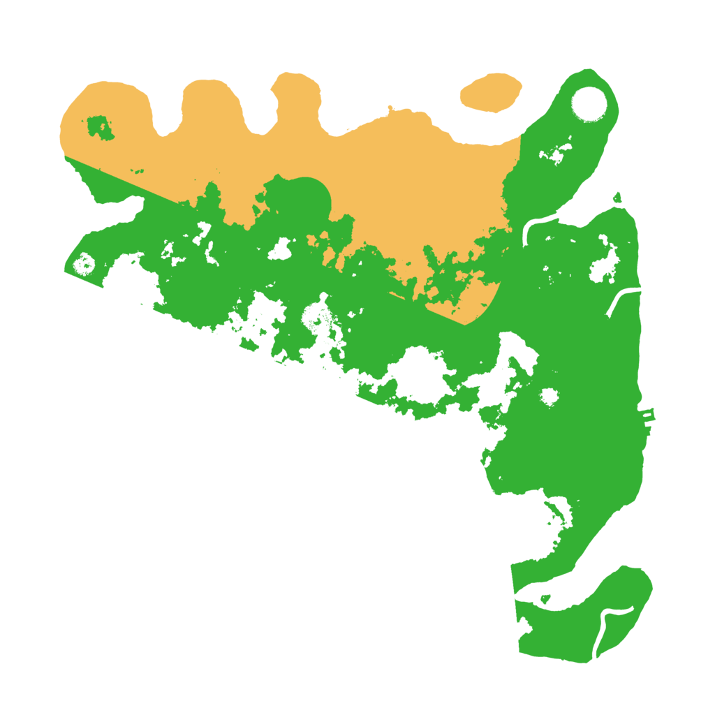 Biome Rust Map: Procedural Map, Size: 3600, Seed: 2058802717