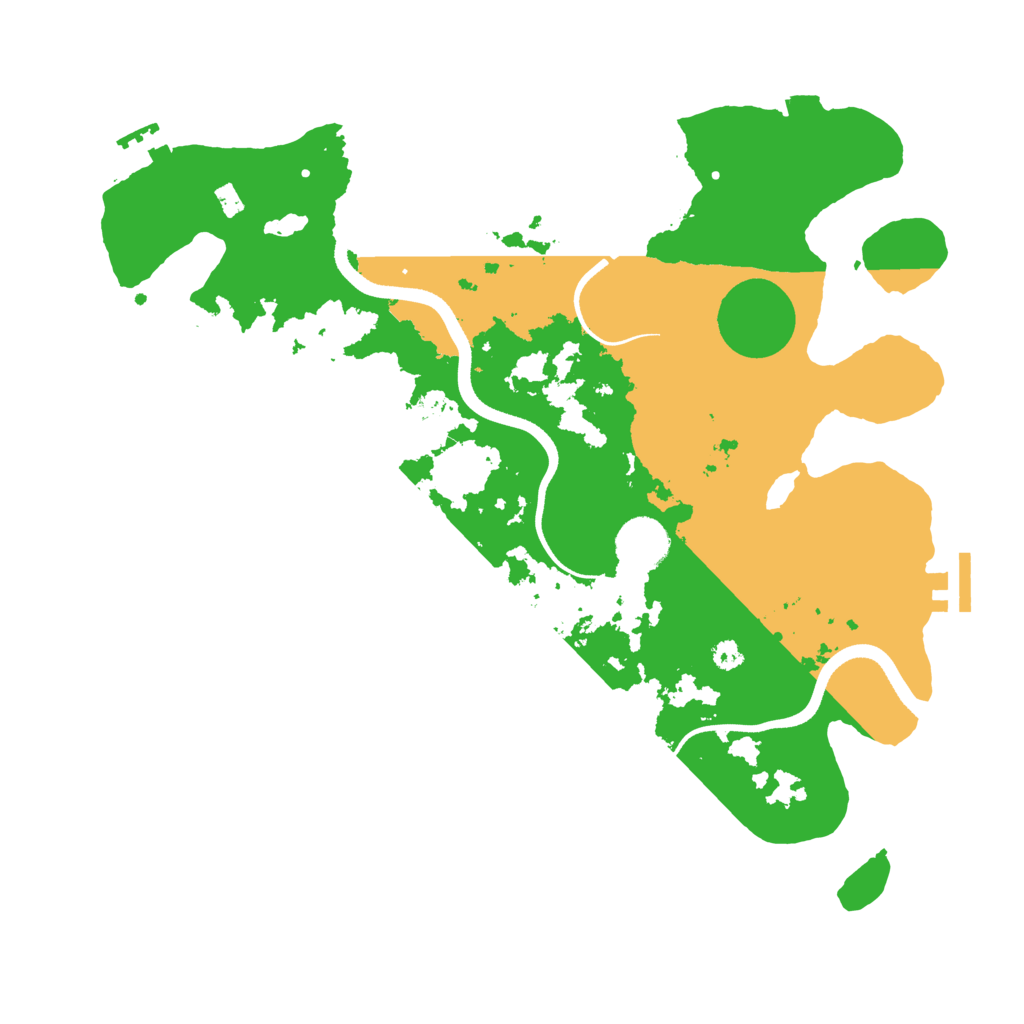 Biome Rust Map: Procedural Map, Size: 3500, Seed: 56918182