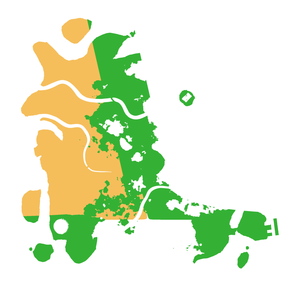 Biome Rust Map: Procedural Map, Size: 3500, Seed: 1951142035