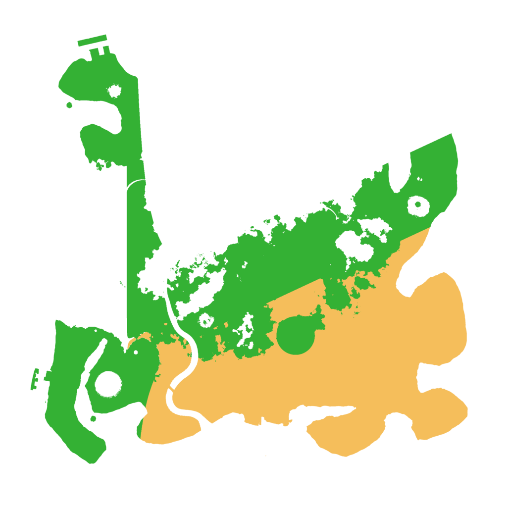 Biome Rust Map: Procedural Map, Size: 3500, Seed: 525609332