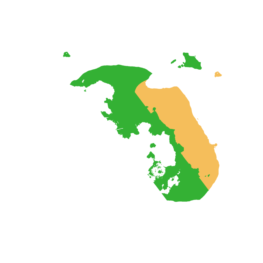 Biome Rust Map: Procedural Map, Size: 2000, Seed: 2037306731