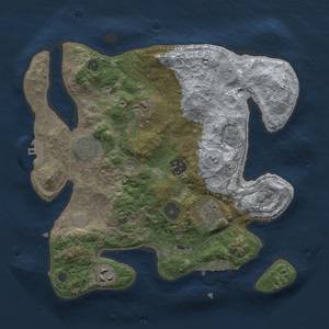 Thumbnail Rust Map: Procedural Map, Size: 3000, Seed: 1456018764, 15 Monuments