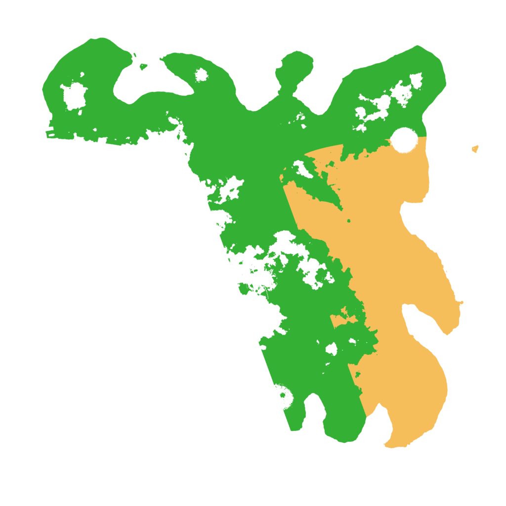 Biome Rust Map: Procedural Map, Size: 3500, Seed: 401931259