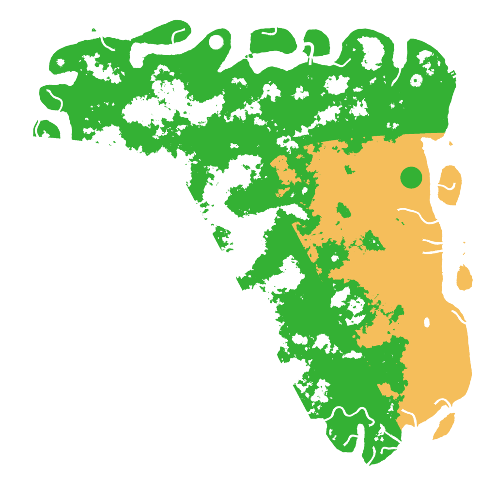 Biome Rust Map: Procedural Map, Size: 6000, Seed: 100189608