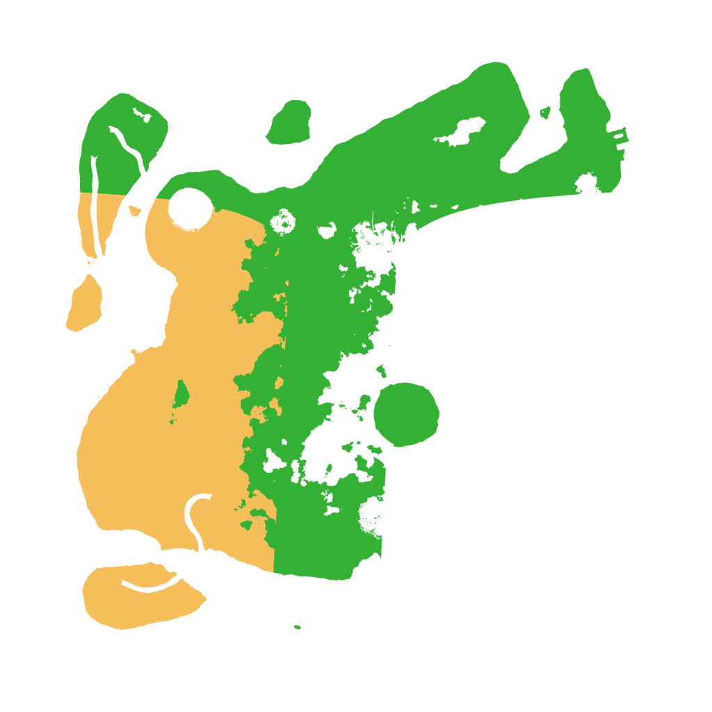 Biome Rust Map: Procedural Map, Size: 3000, Seed: 19880310