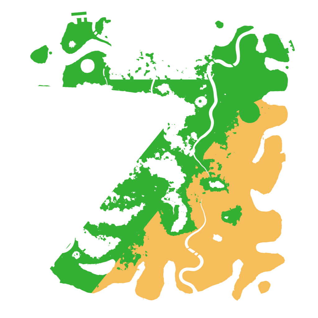 Biome Rust Map: Procedural Map, Size: 4250, Seed: 742433