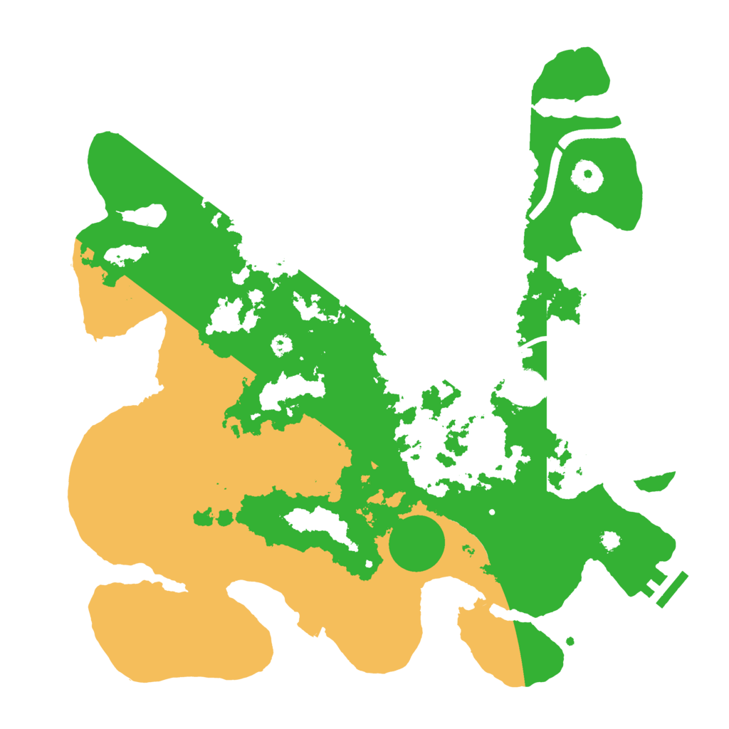 Biome Rust Map: Procedural Map, Size: 3500, Seed: 301543