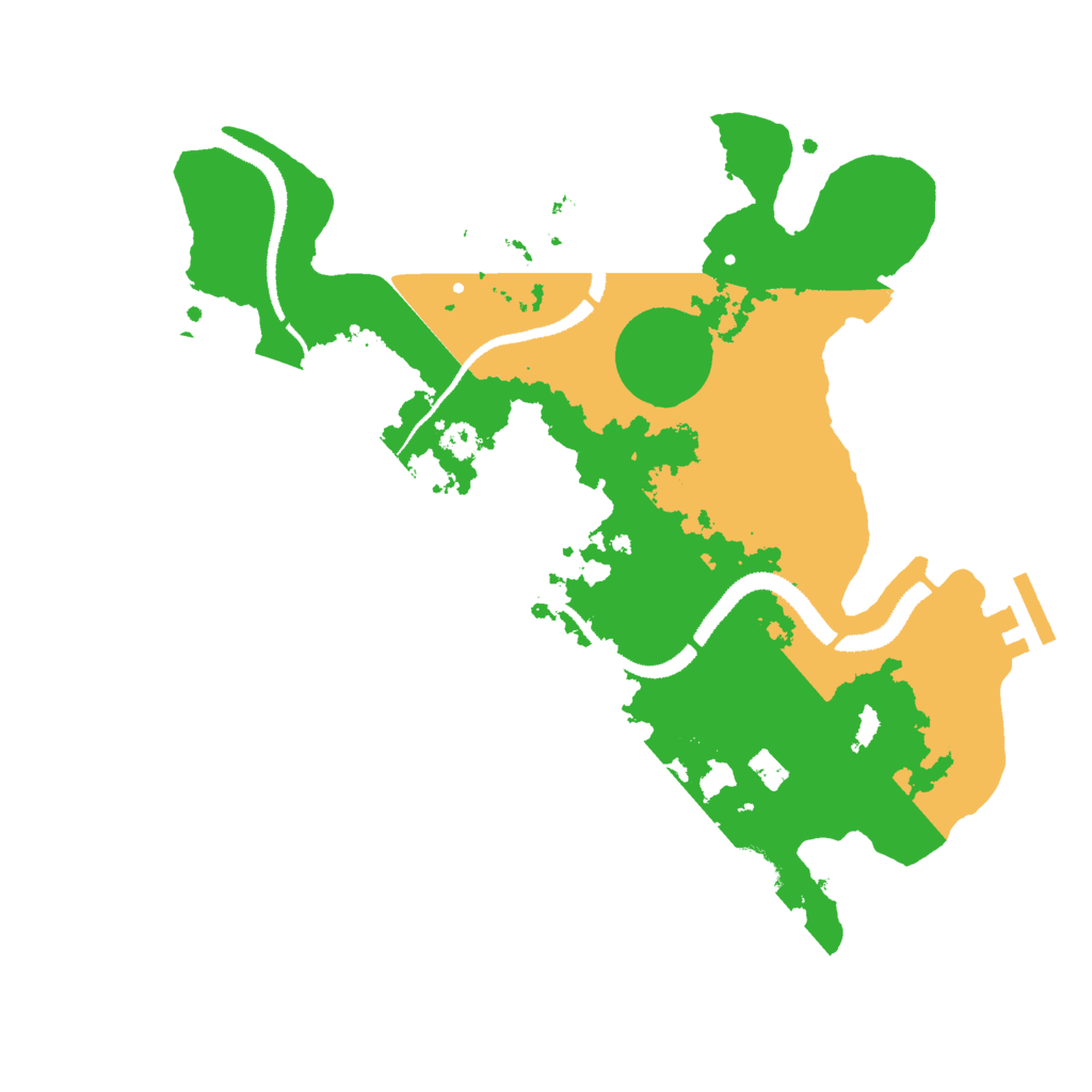 Biome Rust Map: Procedural Map, Size: 3000, Seed: 3612048
