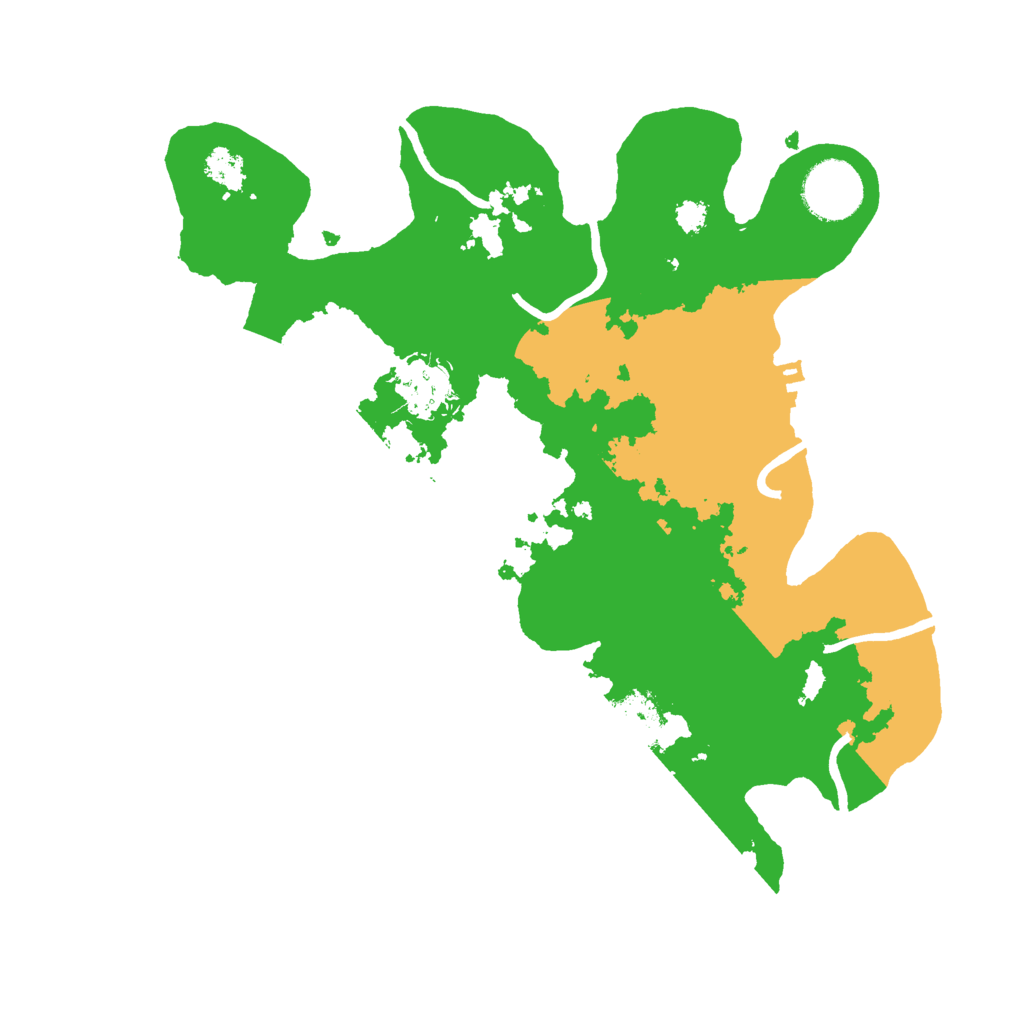 Biome Rust Map: Procedural Map, Size: 3000, Seed: 3612048