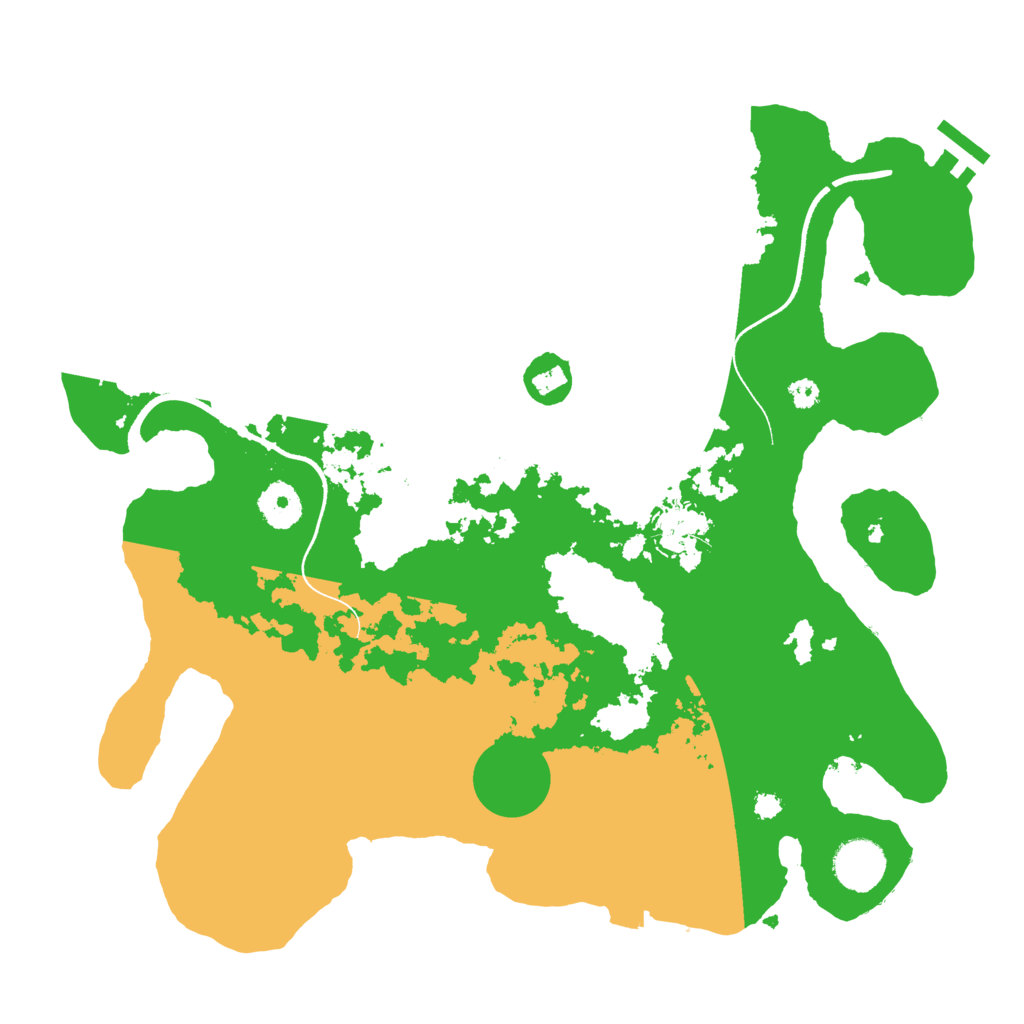 Biome Rust Map: Procedural Map, Size: 3500, Seed: 1927752797