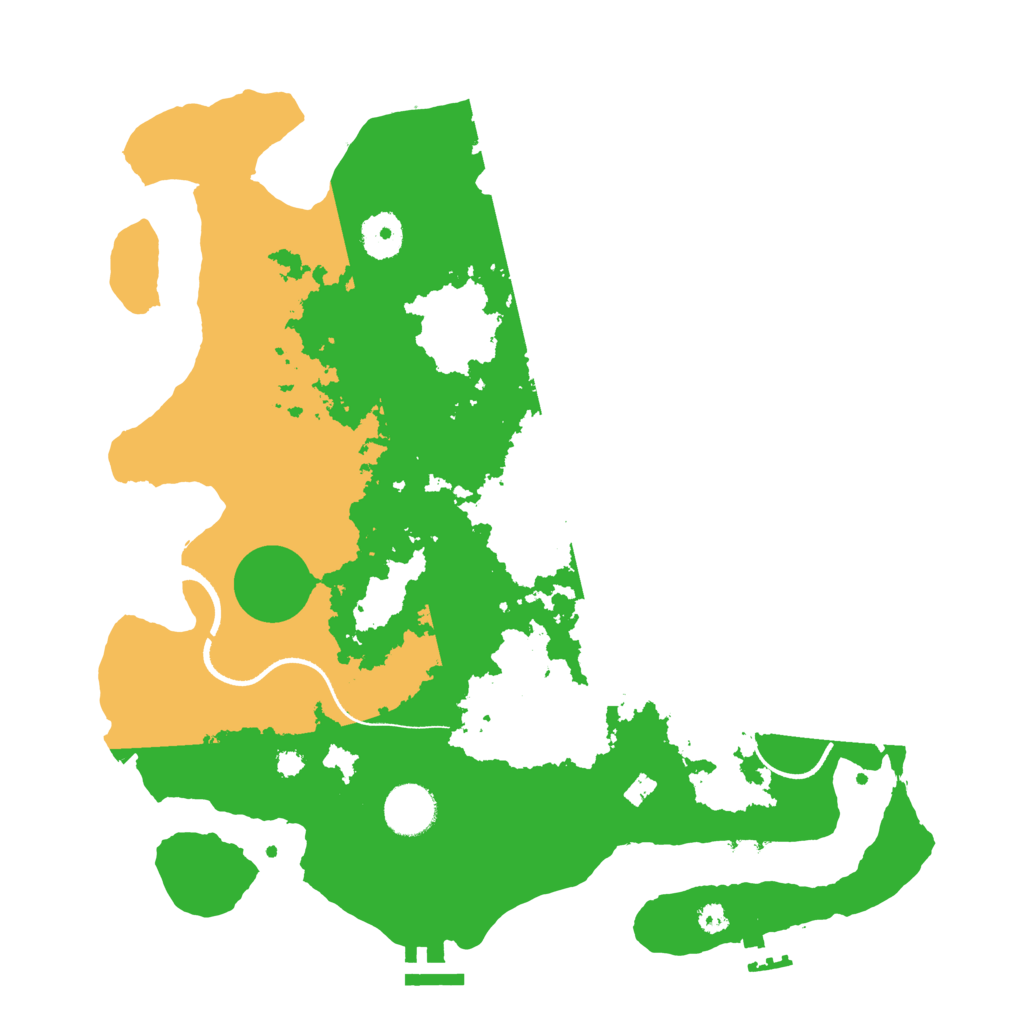 Biome Rust Map: Procedural Map, Size: 3500, Seed: 536877503
