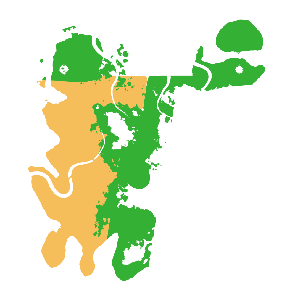 Biome Rust Map: Procedural Map, Size: 3500, Seed: 796913895