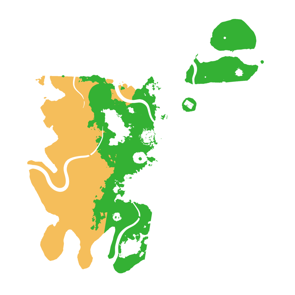 Biome Rust Map: Procedural Map, Size: 3500, Seed: 796913895