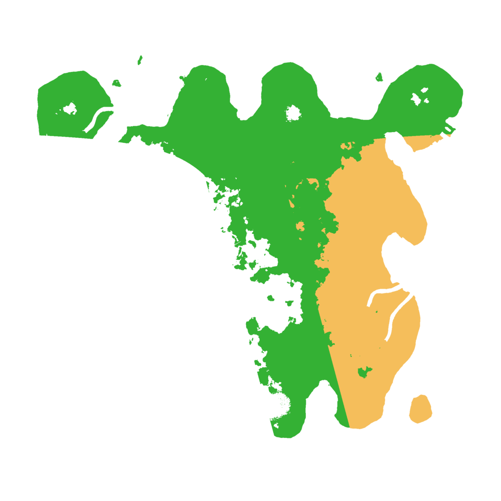 Biome Rust Map: Procedural Map, Size: 3000, Seed: 25521