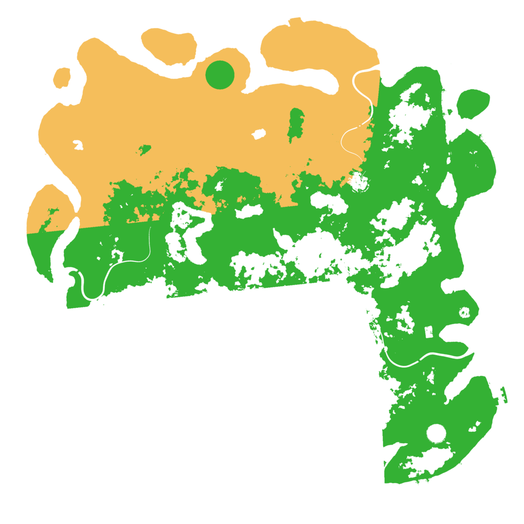 Biome Rust Map: Procedural Map, Size: 4800, Seed: 6678
