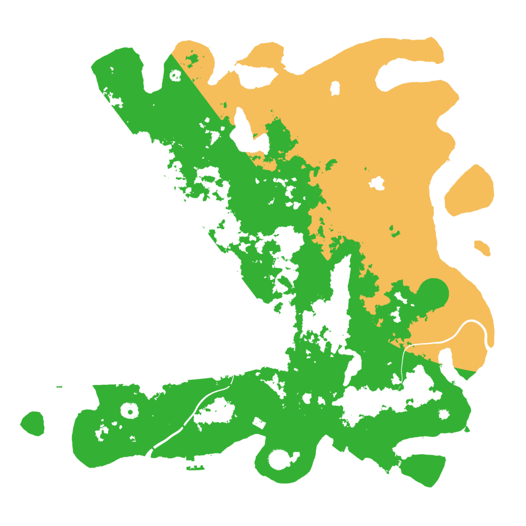 Biome Rust Map: Procedural Map, Size: 4500, Seed: 376717408