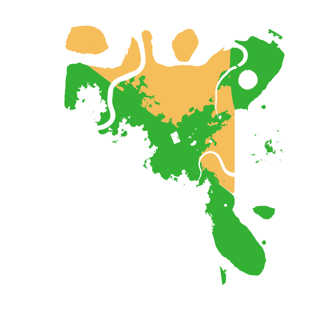 Biome Rust Map: Procedural Map, Size: 3000, Seed: 5492187