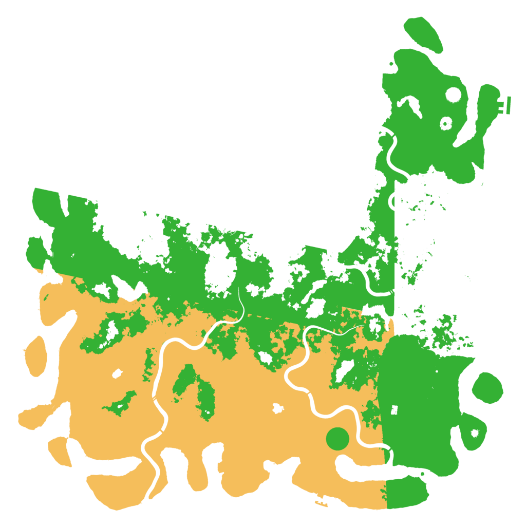 Biome Rust Map: Procedural Map, Size: 6000, Seed: 13378008