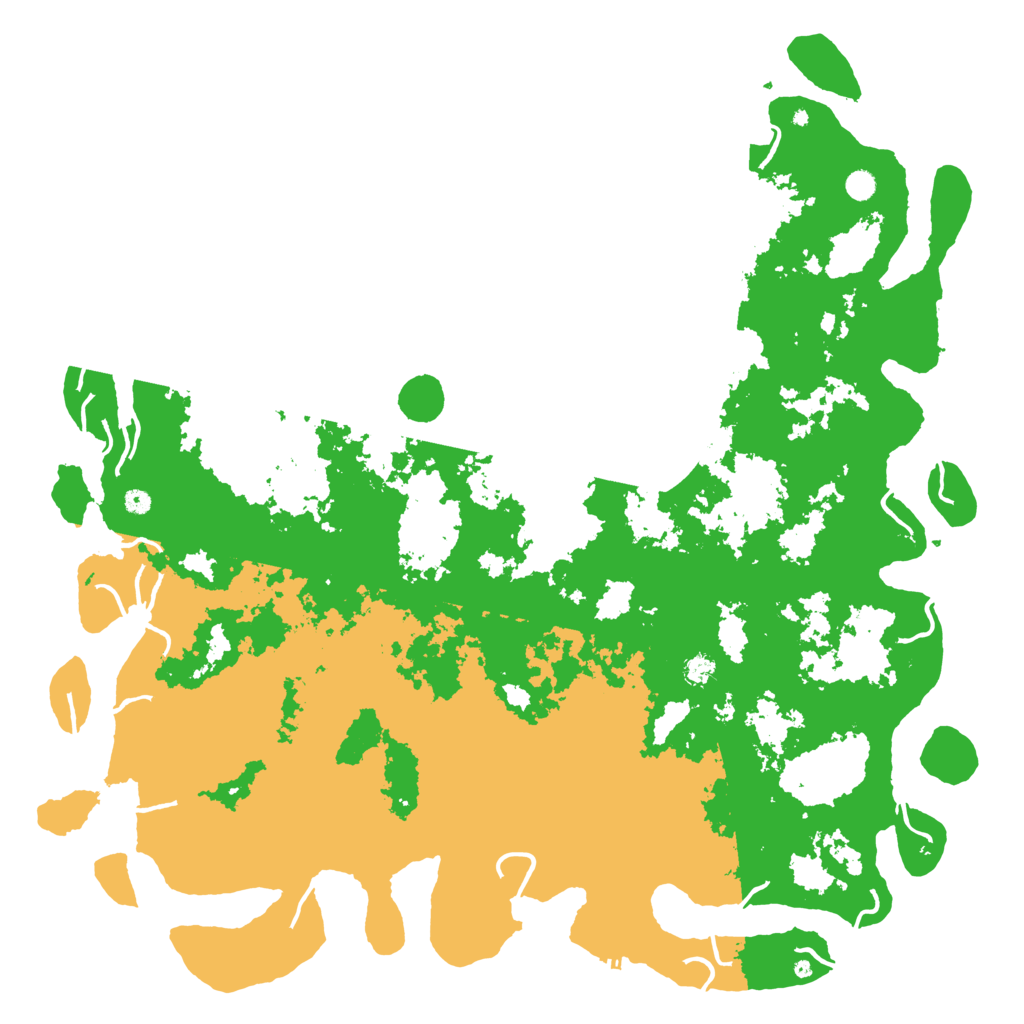 Biome Rust Map: Procedural Map, Size: 6000, Seed: 13378008