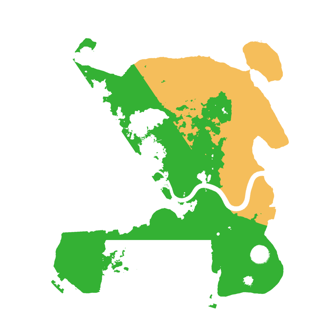 Biome Rust Map: Procedural Map, Size: 3000, Seed: 27912