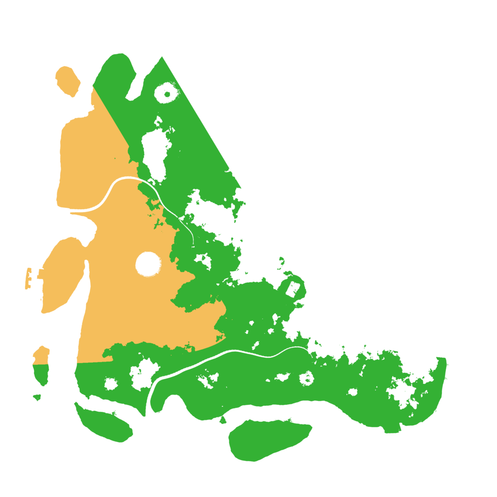 Biome Rust Map: Procedural Map, Size: 3500, Seed: 92132388