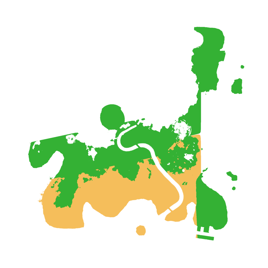 Biome Rust Map: Procedural Map, Size: 3000, Seed: 18699