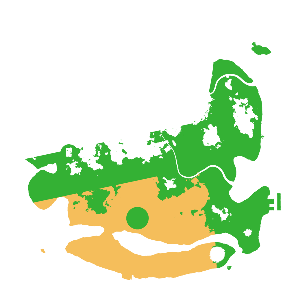 Biome Rust Map: Procedural Map, Size: 3500, Seed: 4170862