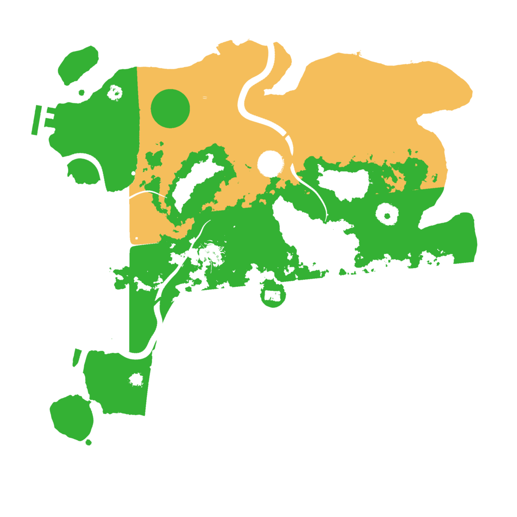Biome Rust Map: Procedural Map, Size: 3500, Seed: 909334246